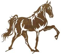 Siena Garden Figurine décorative Mustang Tôle dacier marron