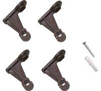 Siena Garden fixation murale pour espalier, plastique, noir, 4 pièces (1 set)