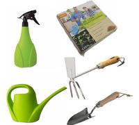 SIENA GARDEN, GARDAMO Set de terreau de gonflement, pulvérisateur, pot, outils manuels