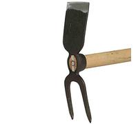 SIENA GARDEN Hache de Jardin 2 Dents avec Manche en frêne 135 cm FSC 100%