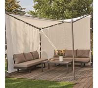 Siena Garden J05233 - Lot de 2 parois latérales pour pavillon Berlino - 3 x 3 m - en Polyester - Blanc - 160 g