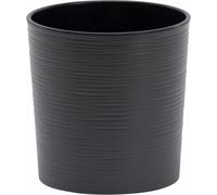 SIENA GARDEN Jardinière LOCON GROOVE, anthracite aspect rainuré, Ø 25 x 25,5 cm
