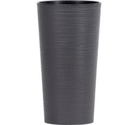 SIENA GARDEN Jardinière LOCON GROOVE, anthracite aspect rainuré, Ø 25 x 46,5 cm