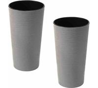SIENA GARDEN Jardinière LOCON, set de 2 pièces 25 cm gris
