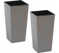 SIENA GARDEN Jardinière Nizza (set de 2) 25 cm gris