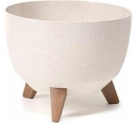 Siena Garden Jardinière OSLO, plastique sur pieds avec insert crème 29 cm