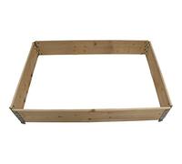 Siena Garden Jardinière surélevée empilable, 120 x 80 x 19,5 cm, charnières galvanisées Naturelles