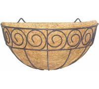 SIENA GARDEN Lampe murale Scroll avec garniture en coco, 35 cm