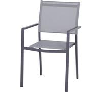 Siena Garden Leeds P78405 Chaise de jardin aluminium gris foncé, gris clair