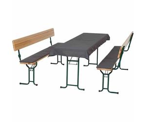 Siena Garden Lot de 3 Coussins pour Ensemble de chapiteau - Housse Grise en 50% coton/50% Polyester - Motif 2079 - Couleur : Gris