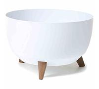 Siena Garden M82583 LA881-05 M82583 Pot de Fleurs en Plastique Blanc