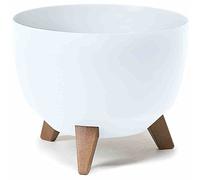 Siena Garden M82584 LA882-05 M82584 Pot de Fleurs en Plastique Blanc