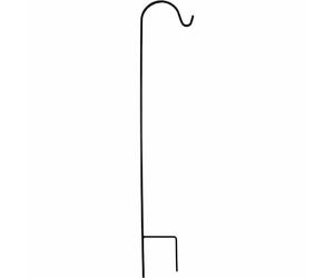 Siena Garden M83042 Bâton de berger, 163 cm, noir, 12 mm, support de crochet, 1 pièce.