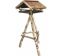 Siena Garden mangeoire à oiseaux EMIL avec support bois de bouleau, 52 x 55 x 25/125 cm