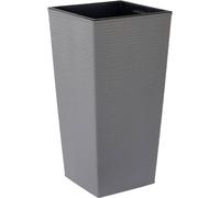 Siena Garden NIZZA GROOVE 833_27 Bac à plantes polypropylène gris