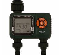 Siena Garden Ordinateur D’Arrosage 2 Zones Minuteur LCD Jardin Automatique