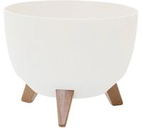 Siena Garden OSLO STRIPE LA957-05 Bac à plantes polypropylène blanc