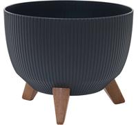 Siena Garden OSLO STRIPE LA957-82 Bac à plantes polypropylène anthracite