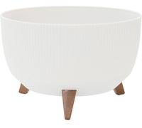 Siena Garden OSLO STRIPE LA960-05 Bac à plantes polypropylène blanc