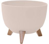 Siena Garden OSLO STRIPE LA963-05 Bac à plantes polypropylène crème