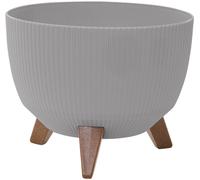 Siena Garden OSLO STRIPE LA963-27 Bac à plantes polypropylène gris