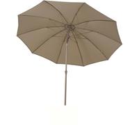 Siena Garden Paolo Parapluie central taupe Ø 270 cm Armature aluminium taupe Housse 100% polyester 180 g/m² Taupe