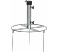 Siena Garden Piquet de gazon galvanisé Ø 40 cm avec adaptateurs en plastique