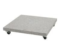 Siena Garden porte-parapluies Granit Ennio Base120 kg light grey avec roulettes