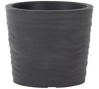 Siena Garden Pot de Fleurs ECO Madrid Noir Ø 40 cm x 34 cm