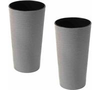 SIENA GARDEN Pot de fleurs LOCON, set de 2, 30 cm, gris
