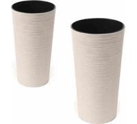 SIENA GARDEN Pot de fleurs LOCON set de 2 pièces blanc