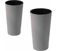 SIENA GARDEN Pot de fleurs LOCON set de 2 pièces gris