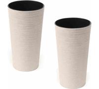 SIENA GARDEN Pot de fleurs LOCON, set de 2 pots de 25 cm, blanc