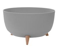 Siena Garden Pot De Fleurs Pot De Plante Pot OSLO STRIPE Gris Avec Insert