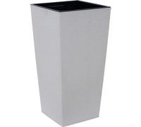 SIENA GARDEN Pots à plantes NIZZA GROOVE crème aspect rainuré, 40 x 75 cm