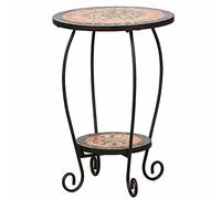 Siena Garden Prato Support pour Fleur en Fer avec Effet mosaïque, Multicolore