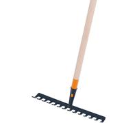 Siena Garden Râteau Balai A Feuilles Handrechen 14 Dents 34,5 CM - avec Tige