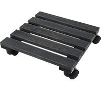 SIENA GARDEN Rouleau à plantes en bois carré anthracite 38 x 38 cm