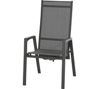 Siena Garden Savona L18212 Chaise de jardin aluminium anthracite (mat), noir, argent