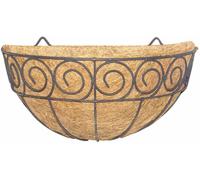 SIENA GARDEN Lampe murale Scroll avec garniture en coco, 35 cm