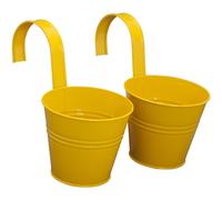 Siena Garden Set de 2 pots de fleurs jaune
