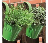 Siena Garden Set de 2 pots de fleurs vert