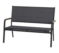 Siena Garden Tesoro Lot de 2 bancs, Aluminium Teck, Anthracite