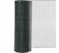Siena Garden Treillis hexagonal en PVC 25 x 750 mm x 10 m, 1 pièce, vert, 457570