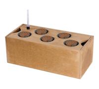 Siena Garden Vase hydroponique en Bois de Taille M