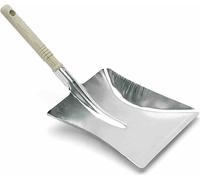 Siena Home 904-55510 Pelle à poussière en métal galvanisé avec manche en bois, gris argenté/naturel