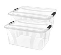 Siena Home Anzio Lot de 2 boîtes de rangement 21 l