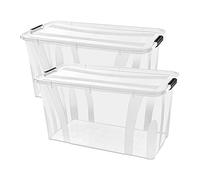 Siena Home Anzio Lot de 2 boîtes de rangement 32 l