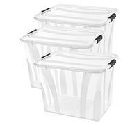 Siena Home Anzio Lot de 3 boîtes de rangement 55 l