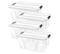 Siena Home Anzio Lot de 4 boîtes de rangement 21 l